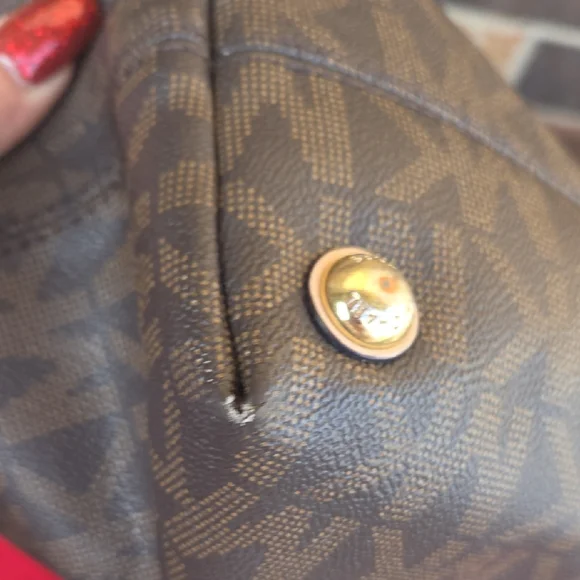 MK Brown Monogram Tote Bag - Picture 7 of 16